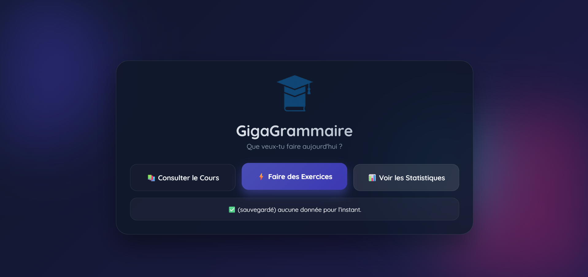 Aperçu de GigaGrammaire, outil de correction et génération grammaticale en français